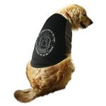 Ruse Black, Blue Static Cotton Pet Clothes Attitude Printed Striper Full Sleevess Round Neck Raglan Dog Streetwear T-Shirt For Dog - L (Labs)