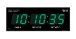 Ajanta Quartz Plastic Digital Wall Clock for Home and Office (Green Led, 36 x 14 x 3 cm Inches)(127-GREEN-)