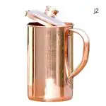 SHINI LIFESTYLE 1.5 L Water Jug 100% Pure Copper jug, Aayurvedic Health Benefits Jug (Copper)