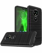 A ACCESSORIES KART Motorola G7 Black Silicon Back Cover