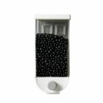 KRIDAY Wall-Mounted Cereal Dispenser, Kitchen Food Storage, Single Dry Food Snack Grain Canister