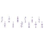 Comet Busters Purple Bindi For Women