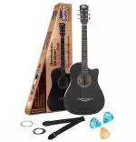 intern INT-CF01-BK Acoustic Guitar Carbon Fibre Carbon Fibre Right Hand Orientation  (Black)