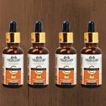 VELVETCARE Orange Vitamin C Face serum Hyaluronic Acid Professional Anti Aging, Brightening Serum | Pack-4