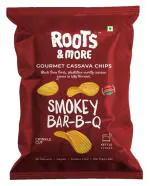 ROOTS & MORE GOURMET CASSAVA CHIPS SMOKEY BARBQUE 90MG