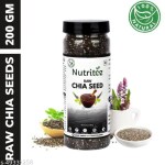 Nutritoz Natural Raw Chia seeds for Weight Loss with Omega 3, Fiber, Calcium and Zinc