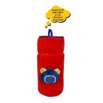 The Little Lookers Bottle Cover for Philips Avent/Wide Neck Feeders Soft Plush Stretchable Baby Feeding Bottle Cover with Easy to Hold Strap (Red, Wide Neck 240-330ml/8-11OZ)
