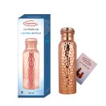 CopperKing Hammered Polish Copper Water Bottle 100% Pure and Healthy | Leak Proof Protection | BPA & Toxic Free (700ml ) Best Use For Your Healthy Life