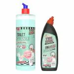 TYDI BOWL Toilet Cleaner Liquid, Hard Water Stain Remover, Vinegar Powered, Non-Toxic, Child Safe & Pet Safe, BubbleBlast - 650ml & 950ml (Pack Of 2)