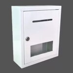 Lavicraft High Grade Metal Suggestion Box/Letter Box/Complaint Box/Donation Box Suggestion Box (White)