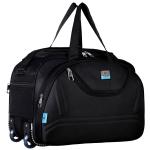Skyline Black Men and Women Travel Luggage Duffel Bag with Roller Wheels 55 L