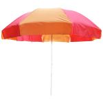 FENDO UMBRELLAS 48 Inch Sun Protection Outdoor Garden Umbrella with Tripod Stand (Orange+Pink)