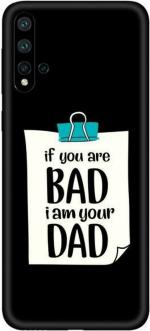 aadia Huawei Nova 5 Matte Vinyl Quotes Printed Mobile Skin Sticker with Scratch Resistant Lamination