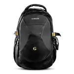Goblin 30.08 Liter Saturn Backpack with 15 inch Laptop Compartment, Multipurpose Travel and Office Laptop Bag for Men and Women, Scratch and Shrink Resistant (Black) - 1 Year Warranty