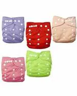 BEAUQIQ BABY Washable Cloth Diaper - S (Pack of 5)