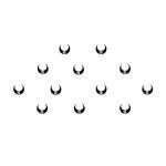 Comet Busters Black Stone Bindi For Women