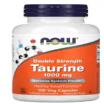 NOW Foods, Taurine, Double Strength, 1,000 mg, 100 Veg Capsules