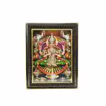 pujaNpujari maa laxmi Photo Frame | Lakshmi Devi Photo | Goddess Lakshmi Devi Photo Frame for Wall Hanging Pooja Room, Multicolor, Medium Size, 29.21 * 36.83Cms