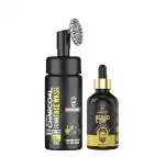 URBANGURU Beard And Hair Growth Oil (30ml) & URBANGURU Foaming Activated Charcoal Face Wash - 100ml Sulphate & Paraben Free