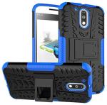 S-Hardline Moto G4 Plus Blue Polycarbonate Rugged Shockproof Armour Dual Layer Case