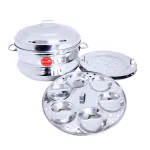 Mr.Cheff Stainless Steel Idli Makers Steamer 3 Plate With 12 Idlies Induction & Standard Idli Maker (3 Plates, 12 Idlis)