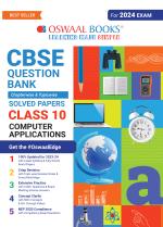 Oswaal CBSE Chapterwise & Topicwise Question Bank Class 10 Computer Application Book (For 2023-24 Exam)