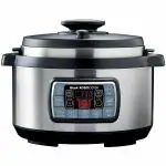 Geek Robocook Ova Electric Pressure Cooker with Non Stick Pot, 8L, Black