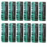 OCTAVIA BEAUTY Jet Black Myra Beauty Waterproof Kajal Stick | Pencil Kajal for Women | Instance Black Matte Waterproof Smoudge Proof Kajal | Sea Green | Pack of 12