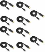 AdzMozi Shivay New CableUSB Console Cable,USB to RJ45 Console Serial Console Cable with FTDI Chip Compatible with Routers Switches for Laptops in Windows etc Black - Pack of 10