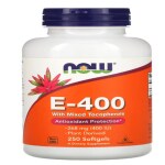 NOW Foods, E-400 with Mixed Tocopherols, 268 mg (400 IU), 250 Softgels