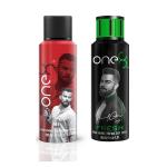 One8 by Virat Kohli Drive and Fresh 200 ml each Deodorant Spray For Men | Deo for Men (400 ml, Pack of 2)