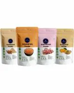 VEDICINE Pure Masoor Dal, Sandalwood, Orange Peel, Rose Petal Powder For Face Care (100gmx4)