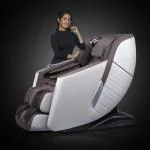 RoboticVibe RV5050 Zero Gravity AI Intelligent Core Manipulator Massage Chair, Full Body Massage Chair for Stress Relief with Massage Positions, 8Automatic Massage Functions & Foot Roller - (Brown)