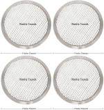 Rinkle Trendz Aluminium Pizza Screen 9 Inch Set of 4 Pieces