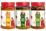 9am Pickle Combo Pack of 3 (9am Lime Pickle 900g + 9am Green Chilli Pickle 900g +9am Mango Pickle 900g)
