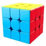 Ankirant Rubik's Cube 3X3 Stickerless Block Supper Soft High Speed Smooth Rolling Blocks for Kids