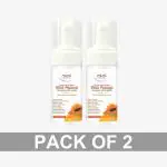 Misti Herbal remedies Papaya Foaming Face Wash | Anti Ageing, Removes sun tan, Pigmentation and Dark Spots | Brightening and Glowing Skin (100ml)- Pack of 2