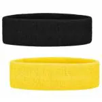 CASHWIN Cotton Sports Headband for Men and Woman for Cricket Tennis and All Other Sports (Multicolor, Pack of 2)