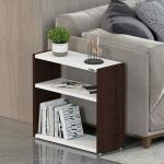 Patty Engineered Wood Side Table/Bedside Table/Sofa Side Table/End Table/Corner Table for Living Room Bedroom Office (Matte Finish) (Wenge White) (D.I.Y)