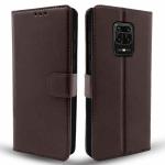 Balkans Redmi Note 9 Pro/Note 9 Pro Max/Poco M2 Pro/Redmi Note 10 Lite Flip Cover Leather Finish | Inside TPU with Card Pockets | Wallet Stand | Complete Protection Flip Case (Coffee)