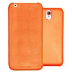 Heartly Htc Plastic Mobile Orange Back Case Cover