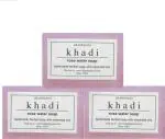 Khadi Herbal Handmade Rose Water Soap, 125 Gm Each (Pack Of 3)