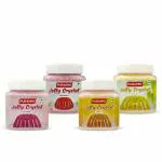 Puramio Jelly Crystals Combo, 200g Each (Pack of 4)- Strawberry, Mango, Raspberry & Orange