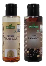 Green Piece Vanilla and Chocolate Flavor food Essence.(30gm x2)(Pack of 2)