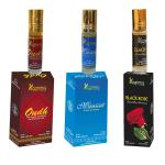 KAZIMA Sensual Attar Perfume For Unisex Oudh, Mannat And Black Rose 8 ml Each (Combo Of 3)