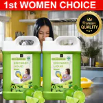 BLISS & BLUSH Dishwash Liquid Green 10 Liter Combo pack of 2| Dishwash Gel Infused With The Power Of Lemons | Leaves No Residue