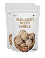 Pyramid Traders 1 KG Kashmiri Walnuts (Whole Shelled Walnuts) In Shell (With Shell)