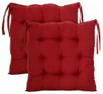 Kuber Industries Maroon Chair Cushion Pad (Pack Of 2)