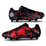 NIVIA Men INFRA 2.0 Football Shoes -Black/Red(UK07)