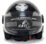 Noax Half Face Motorbike Helmet (Black) Size-M